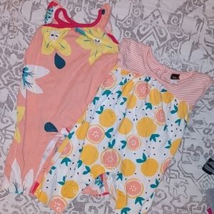 Tea Collection Rompers, 0-3M